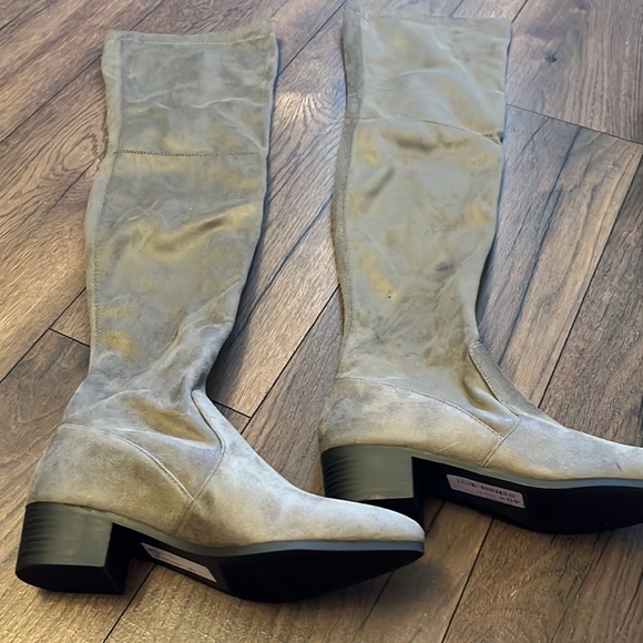 Over the knee tutor boot grey smoke color 8 - Picture 4 of 5